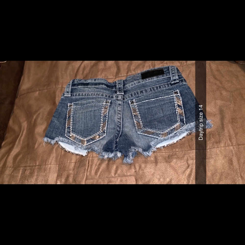 Blue jean shorts
